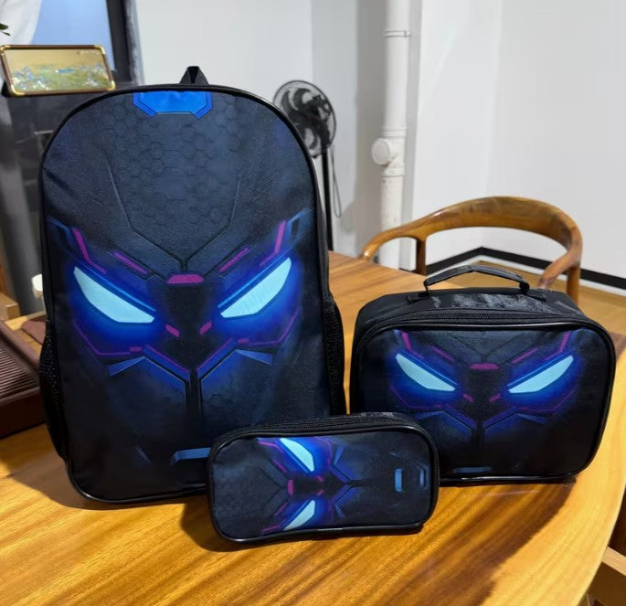 3-Piece Futuristic School Bag Set